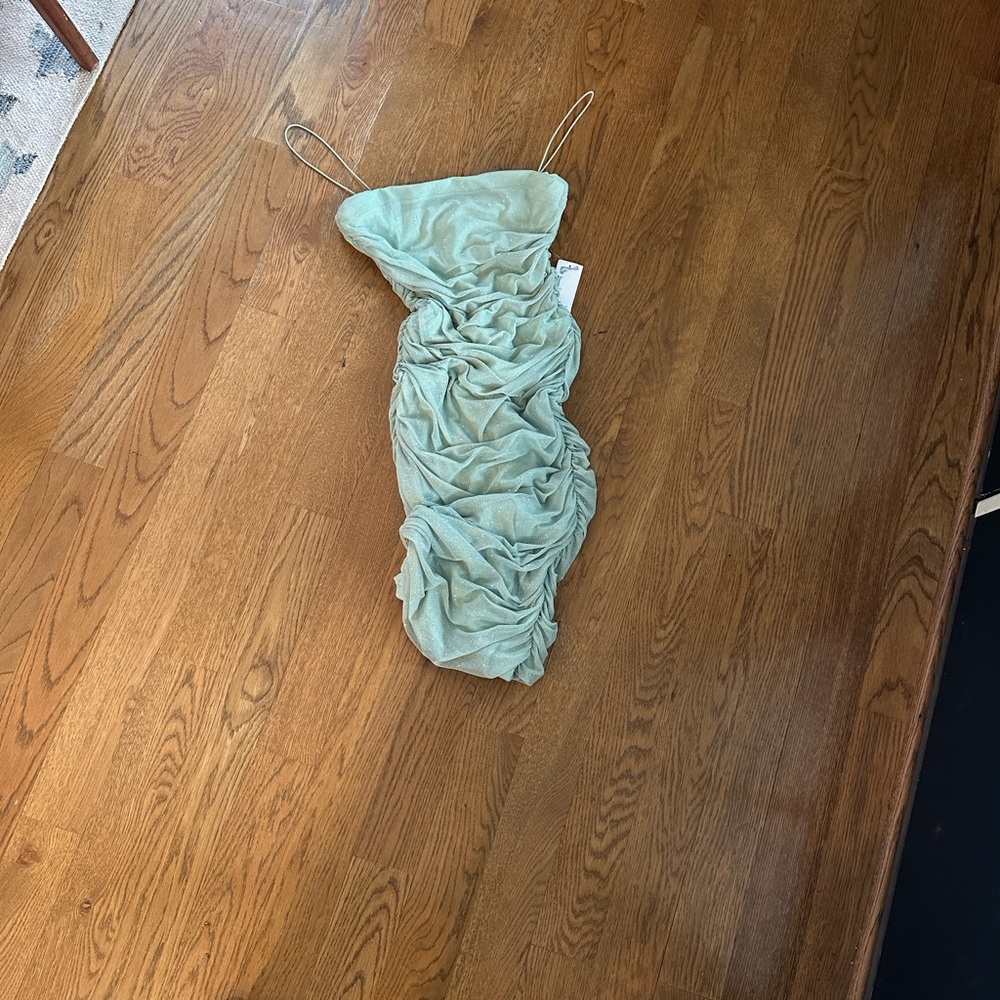 B Darlin Light Green Mini Dress